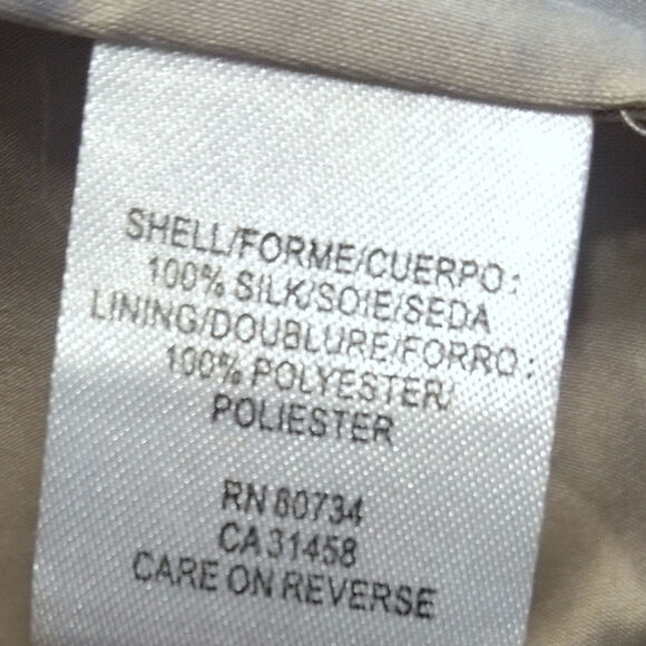 BCBG Max Azaria Beige Halter Top Silk Maxi Dress - Picture 8 of 8